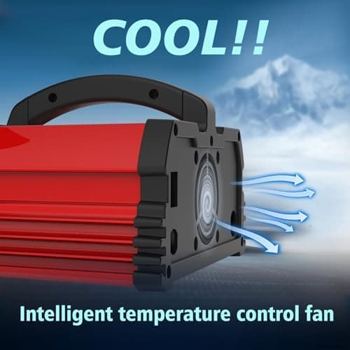 Yinleader intelligenter Autobatterieladegerät für Motorrad mit LCD-Display und Vollautomatisches Erhaltungsladung