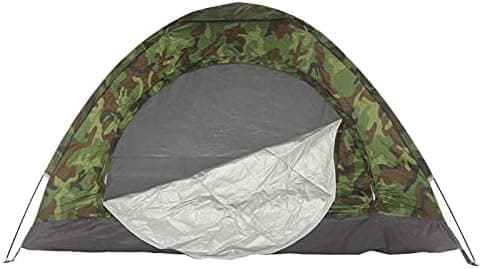 Wasserdichtes Kuppelzelt Camping für 2-3 Personen FloodZelte Camouflage Tragetasche Trekking Reise 200x150x110cm