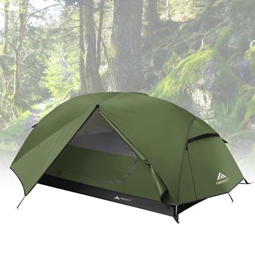 Forceatt 2-3 Personen Zelt, Wasserdicht & Winddicht, 2-Door Ultraleichte Rucksack Zelt für Camping und Outdooraktivitäte