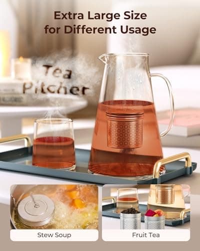 Reinmoson Edelstahl Teesieb für Losen Tee – 5 x 7,1 cm Gewürzei Teeei Groß mit extra feinem Netz – Schwarztee, Rooibos,