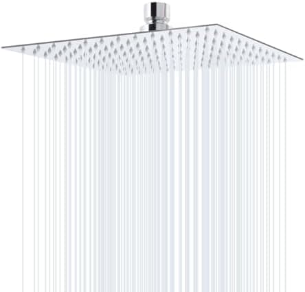 Regenduschkopf 12 Zoll Edelstahl 304 Selbstreinigend für Bad Brausekopf