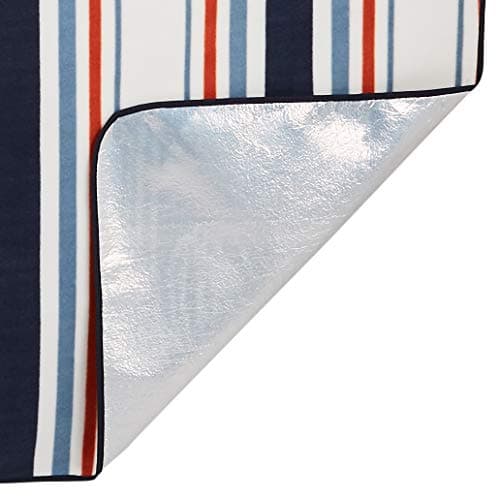 Amazon Basics Picknickdecke für Küche mit wasserdichter Unterseite, Dunkelblau, 200 x 200 cm  
Amazon Basics Picknickdec