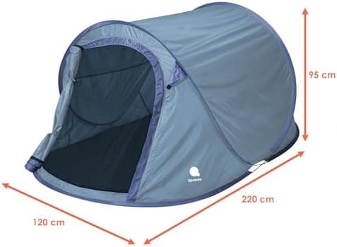 Automatisches Sofortzelt für 2-3 Personen - Pop Up Wurfzelt Trekking und Camping
| Wasserdichtes Pop Up Wurfzelt für 2-