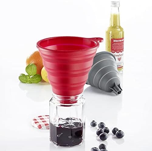 Westmark Trichter-Set Silber, Rostfreier Edelstahl, für Mini-Chef, 3 Trichter 4,5 cm / 5,5 cm / 7,5 cm, 51192270  
Westm