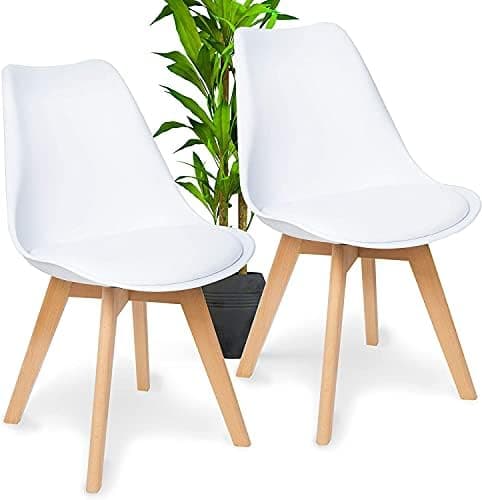 H.J WeDoo Skandinavisches Esszimmer Esstisch Set mit 4 Stühlen Eiscreme-Grün 100cm