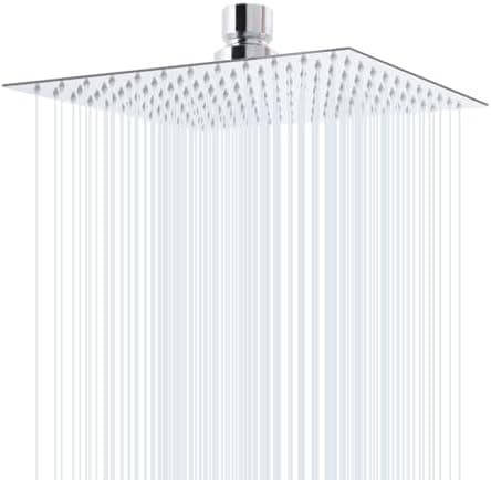 Regenduschkopf 12 Zoll Edelstahl 304 Selbstreinigend für Bad Brausekopf