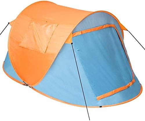 tectake® Wasserdichtes Pop Up Zelt für 2 Personen - kleines Packmaß - als Angelzelt und Windschutz am Strand