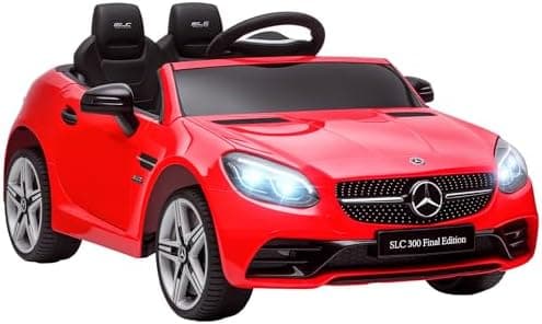 AIYAPLAY Kinder Elektroauto 12V für 3+jährige Kinder mit 2,4 G Fernbedienung und LED-Scheinwerfern