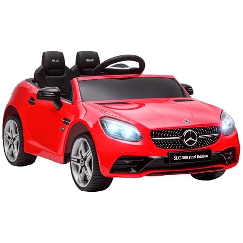 AIYAPLAY Kinder Elektroauto 12V für 3+jährige Kinder mit 2,4 G Fernbedienung und LED-Scheinwerfern