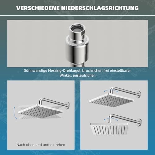 Hibbent Selbstreinigende Regendusche Duschkopf für Fitnessbegeisterte beim Training, Hinterhöfen und im Wellnessbereich,
