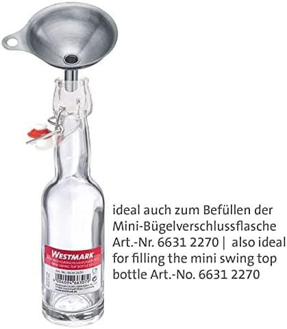 Westmark Trichter-Set Silber, Rostfreier Edelstahl, für Mini-Chef, 3 Trichter 4,5 cm / 5,5 cm / 7,5 cm, 51192270  
Westm