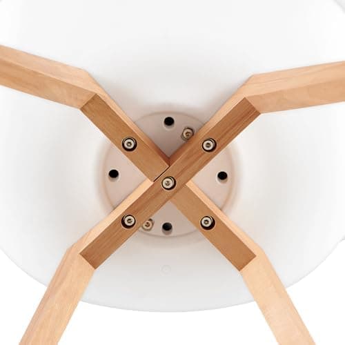 **White Round Dining Table with 4 White Dining Chairs 4 Piece Set for Dining Room, Kitchen, Living Room**
| **White Din