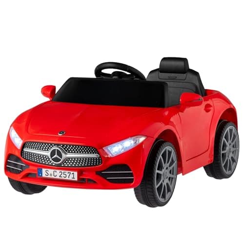 LEADZM Kinder Elektroauto Mercedes Benz CLS 350 - Elektrisch mit MP3, Hupe und LED-Leuchten (CLS Schwarz)