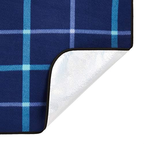 Amazon Basics Picknickdecke für Küche mit wasserdichter Unterseite, Dunkelblau, 200 x 200 cm  
Amazon Basics Picknickdec