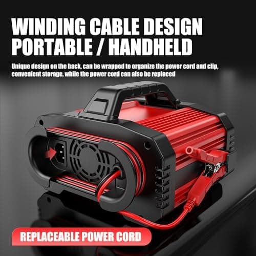 15A/8A Autobatterieladegerät, 12V/24V Smart vollautomatisch,LCD-Bildschirm für Auto Motorrad Rasenmäher Boot Marine Batt