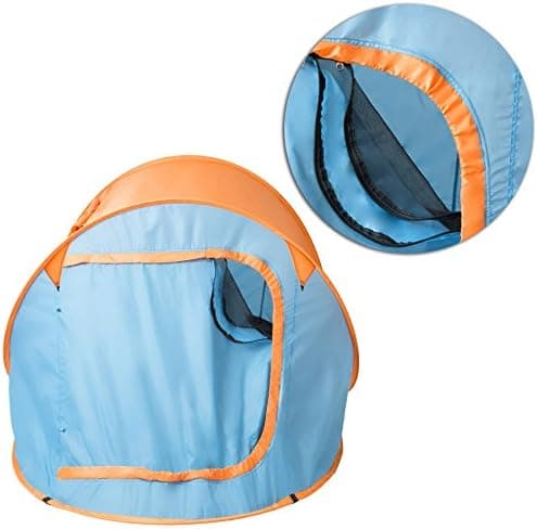 tectake® Wasserdichtes Pop Up Zelt für 2 Personen - kleines Packmaß - als Angelzelt und Windschutz am Strand