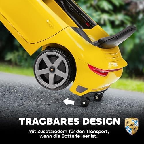 AIYAPLAY Kinder Elektroauto Schwarz für 3-5 Jährige mit Fernbedienung und MP3-Player