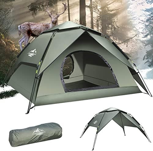 Camping Zelt Automatisches Sofortzelt 2-3 Personen Pop Up + Einfache Einrichtung + UV Schutz