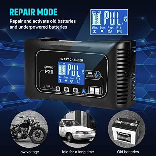 SolaMr 15A Auto-Batterie-Ladegerät, 12V und 24V Smart Automatic Battery Maintainer - P15
SolaMr 15A Erhaltungsladegerät