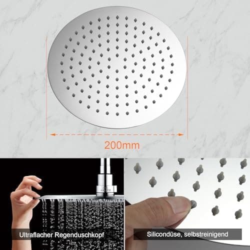 Ibergrif M20292 Duschkopf Regendusche 8 Zoll Edelstahl Durable Selbstreinigend Global Recycled Standard

Ibergrif M20292