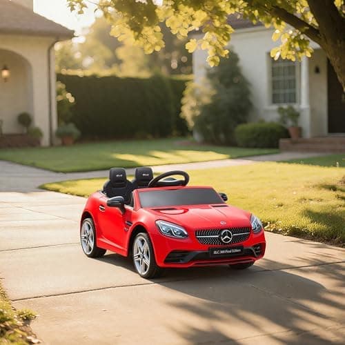 AIYAPLAY Kinder Elektroauto 12V für 3+jährige Kinder mit 2,4 G Fernbedienung und LED-Scheinwerfern