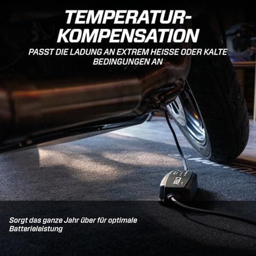 CTEK MXS 5.0 - Temperaturkompensierter Ladegerät Autobatterie für Fahrzeuge und Motorräder mit Intelligenz-, Rekondition