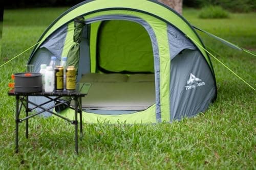 Three Bears 3-4 Personen Zelt - Schnell & Einfach aufbaufbar, Ideal für Camping & Outdoor-Abenteuer - Automatischer Aufb