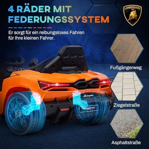 AIYAPLAY Kinder Elektroauto 12V mit 2,4G Fernbedienung Rosa
