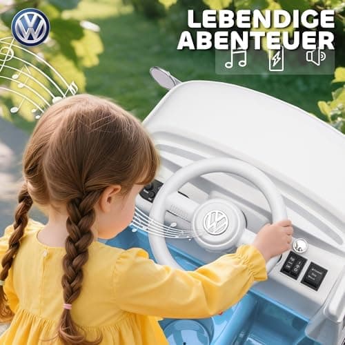 AIYAPLAY Kinder Elektroauto Blau für 3-7 Jahrealte Kinder mit MP3 und LED-Lichter