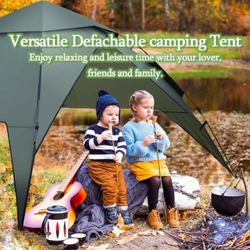 Camping Zelt 3 Personen Pop Up Zelt, Wasserdicht & Winddicht für Familien und Rucksackreisen, Automatisches Sofortzelt m
