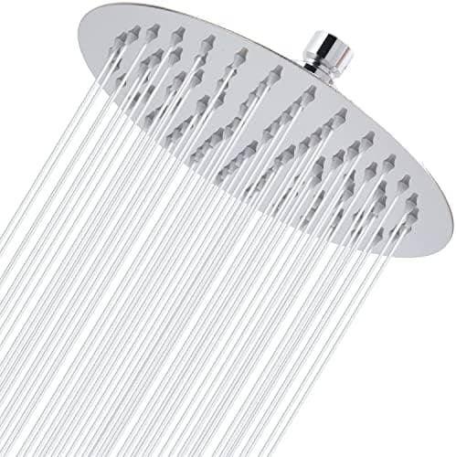 Markcco 15cm Regenbrause, Hochdruck Duschkopf aus Edelstahl 304, komfortables Duscherlebnis bei niedrigem Wasserdruck, i