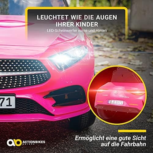 Actionbikes Motors Kinder Elektroauto Mercedes CLS 350 | Fernbedienung - Lizenziert - Elektrofahrzeug für 3+ Jahre - Pin
