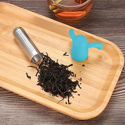 2 Stück Teesieb Teefilter, edelstahlverstärkt für Tassen und Teekannen, mit Reinigungsbürsten,современный фильтр для чая