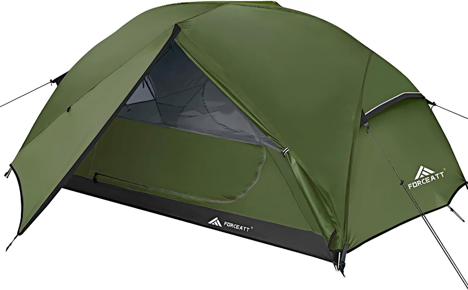 Forceatt 2-3 Personen Zelt, Wasserdicht & Winddicht, 2-Door Ultraleichte Rucksack Zelt für Camping und Outdooraktivitäte
