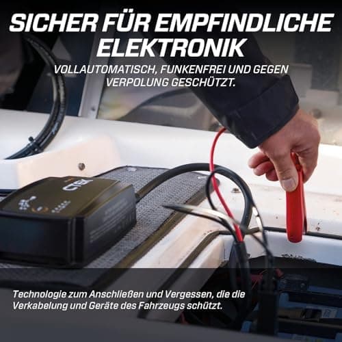 CTEK MXS 5.0 - Temperaturkompensierter Ladegerät Autobatterie für Fahrzeuge und Motorräder mit Intelligenz-, Rekondition