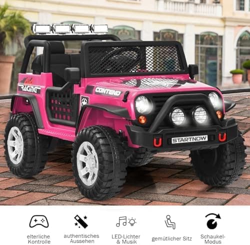 COSTWAY Elektroauto für Kinder Schwarz
