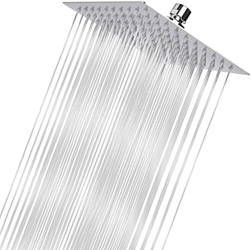 Markcco 15cm Regenbrause, Hochdruck Duschkopf aus Edelstahl 304, komfortables Duscherlebnis bei niedrigem Wasserdruck, i