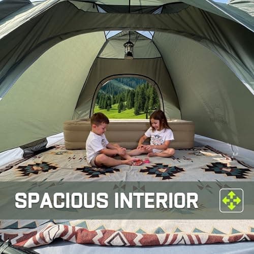 Camping 2 Mann Wasserdichtes Pop Up Zelt 2 Personen Trekking & Festival Igluzelt Sekundenzelt 230x170x135cm Perfekter Wi