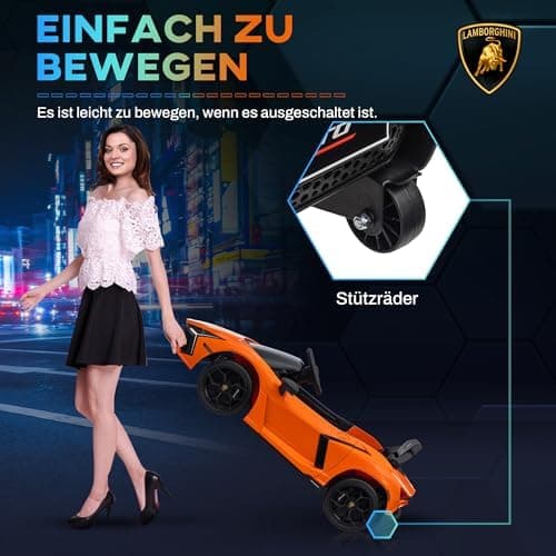 AIYAPLAY Kinder Elektroauto 12V mit 2,4G Fernbedienung Rosa