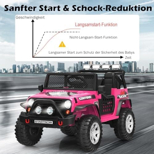 COSTWAY Elektroauto für Kinder Schwarz