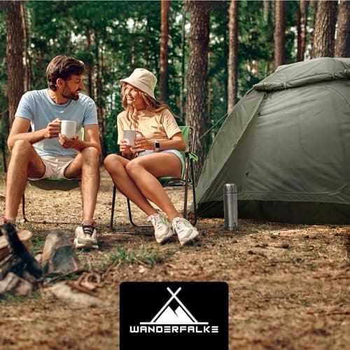 WANDERFALKE® 2-4 Personen Wasserdichtes Zelt |000mm, Ultraleicht & kleines Packmaß, Outdoor Zelte für Campen & Reisen
