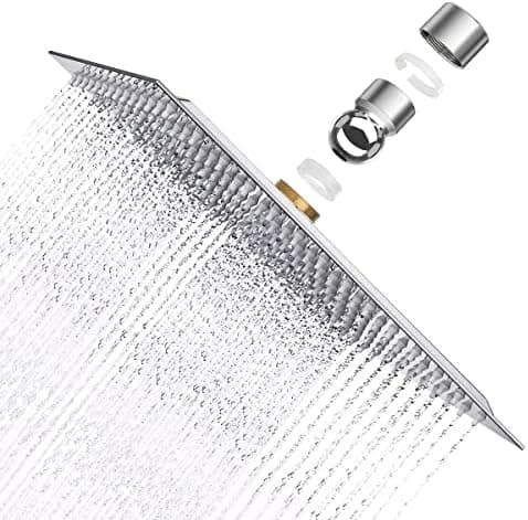 Klimatic 12 Zoll Regendusche Edelstahl AISI304 Anti-Kalk-Düsen Rund Duschkopf Regenbrausettung