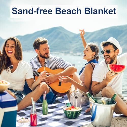 Picknickdecke 200X300 cm, wasserdicht und sandfrei, perfekt für Picknicks im Park und am Strand,Picknickdecke 200X300 cm
