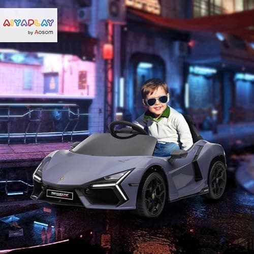 AIYAPLAY Kinder Elektroauto 12V mit 2,4G Fernbedienung Rosa