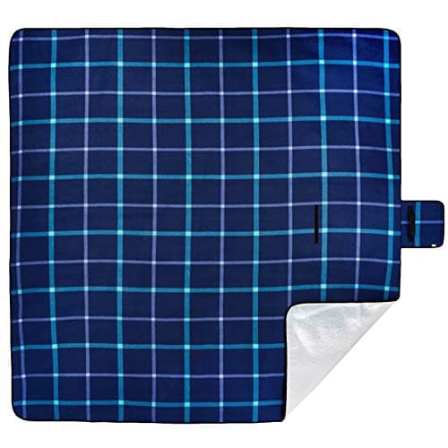 Amazon Basics Picknickdecke für Küche mit wasserdichter Unterseite, Dunkelblau, 200 x 200 cm  
Amazon Basics Picknickdec