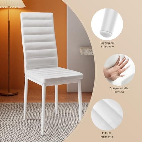 Bealife Esszimmer Set Esstisch 4 Stühle Schwarz