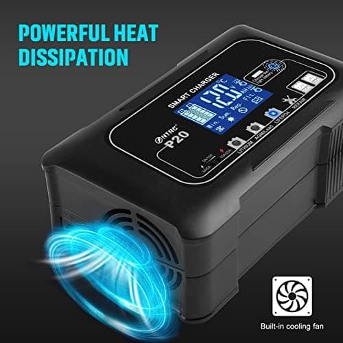 SolaMr 15A Auto-Batterie-Ladegerät, 12V und 24V Smart Automatic Battery Maintainer - P15
SolaMr 15A Erhaltungsladegerät