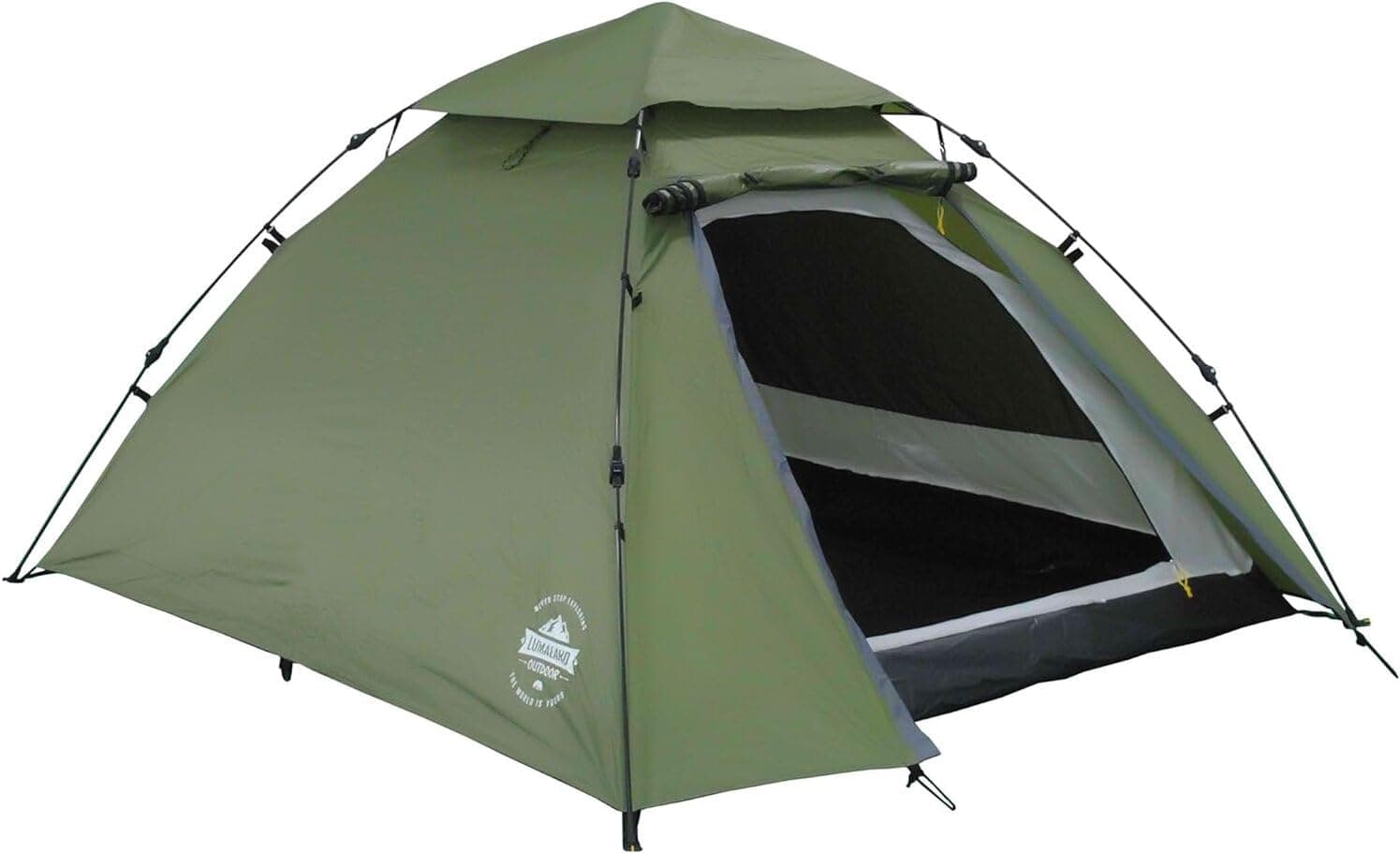 Lumaland 2-3 Personen Pop Up Camping Zelt | 4 Jahreszeiten Igluzelt | Leicht, Wasserdicht & Robust