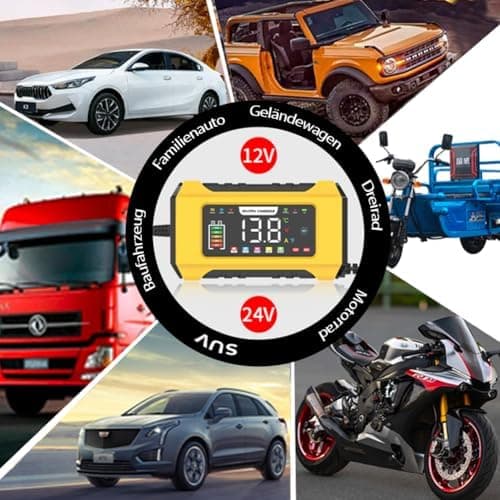 15A Autobatterie Ladegerät 9-stufiges Intelligentes System für AGM und Gel Blei-Säure-Batterien
| 12V 24V 15A Autobatte