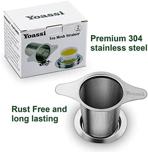 Premium Teesieb Edelstahl Doppel-Griff für Tasse und Teekanne
| Edelstahl Teefilter mit Deckel und Doppel-Griff zur Koc
